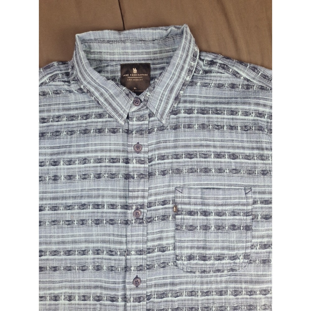 New Junk Food Clothing Los Angeles Men's Button Down Short Sleeve XL Murray NWT